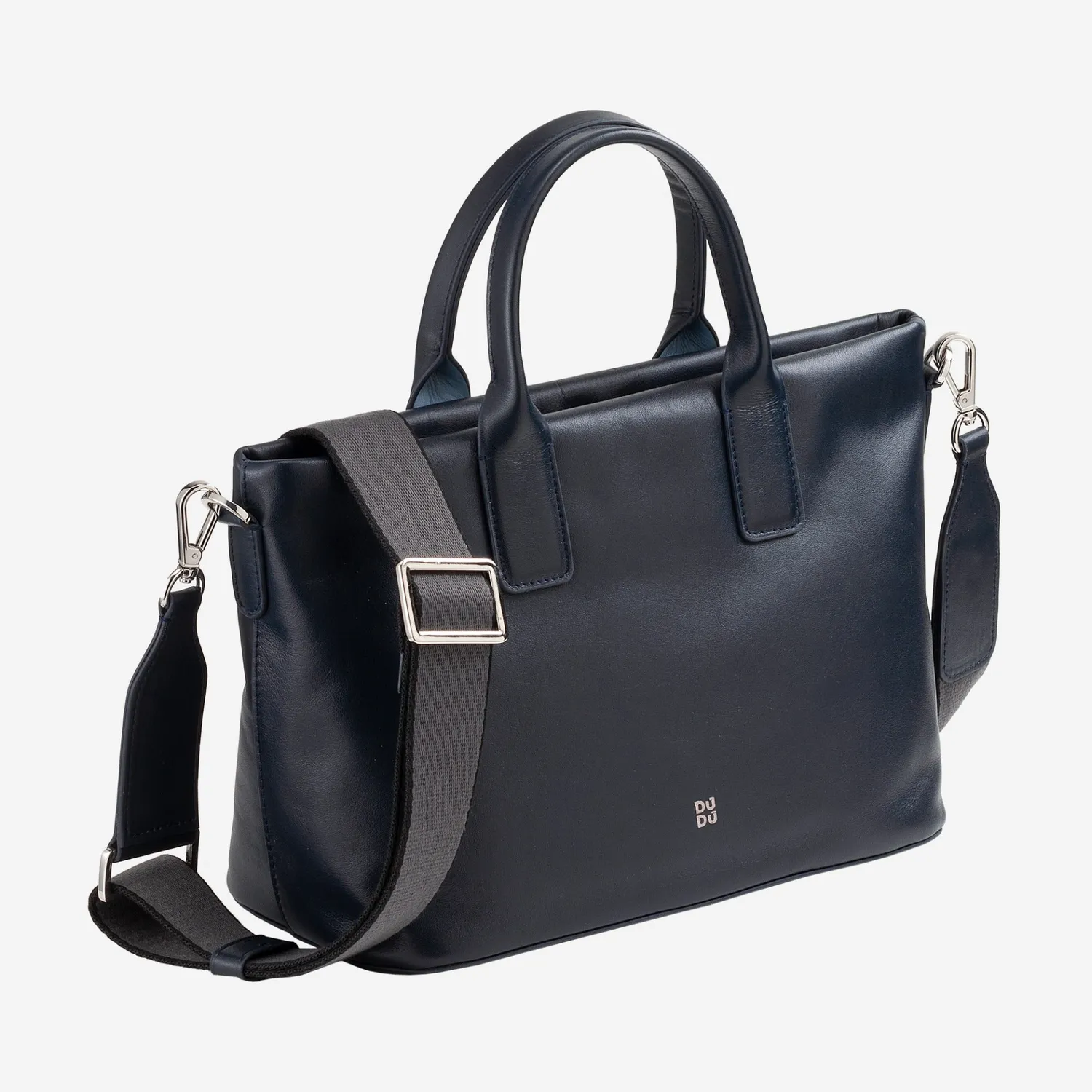 DuDubags Jaqueline håndveske skinn navy