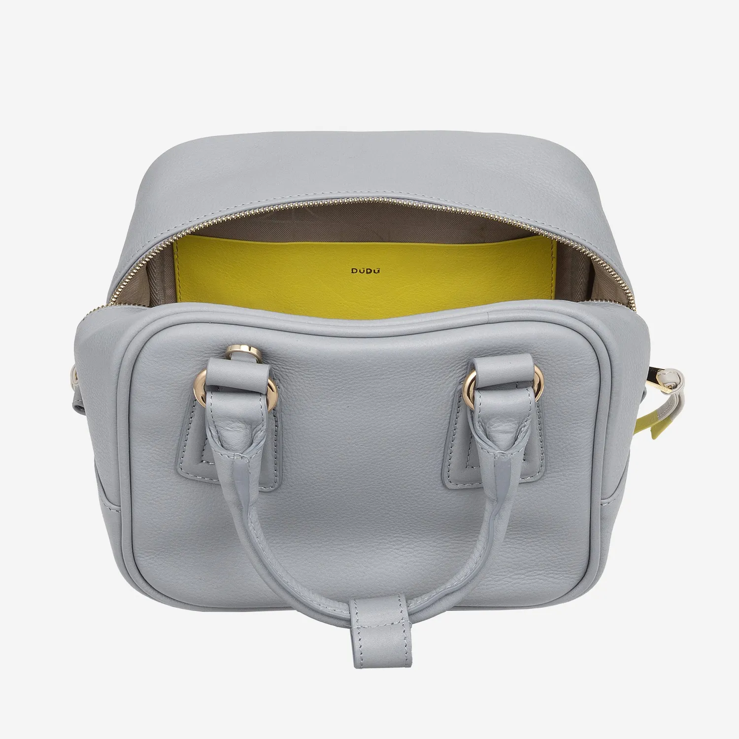 DuDubags Aurora håndveske skinn Cloud grey