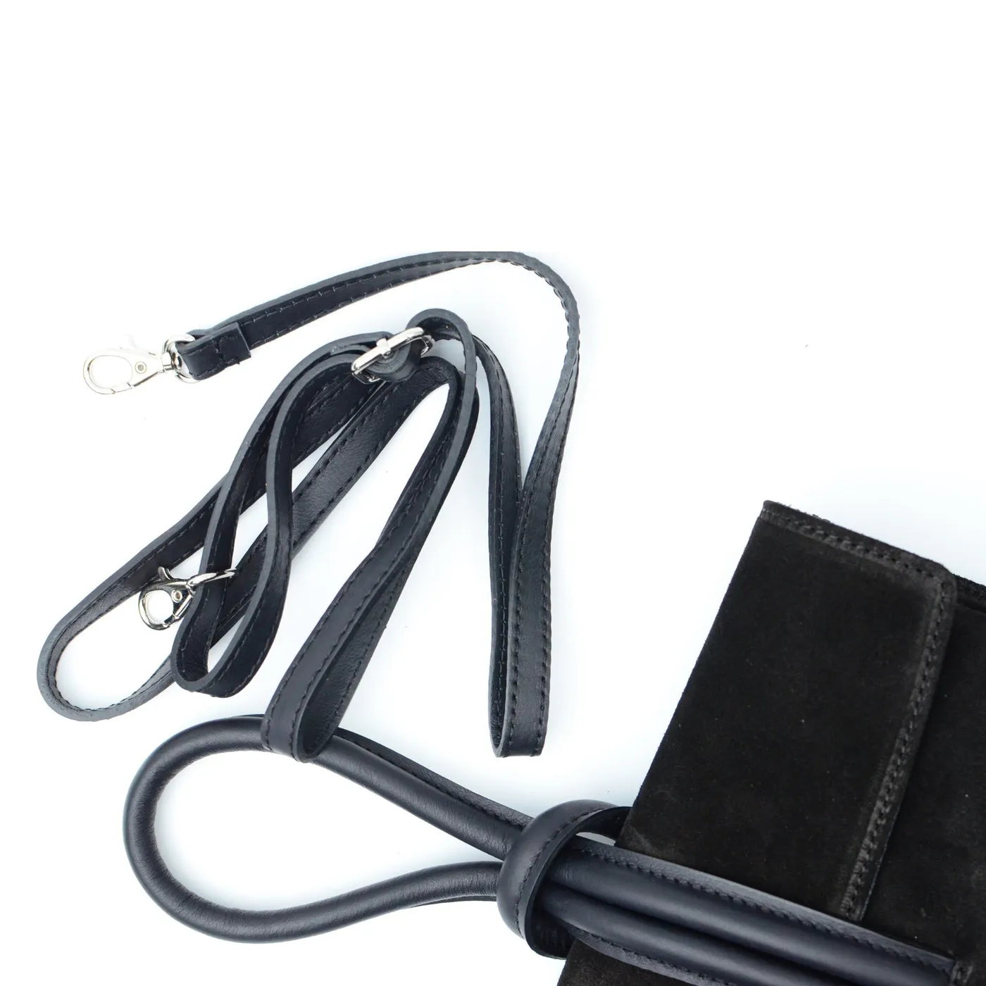 Latalia Barletta semsket veske svart clutch
