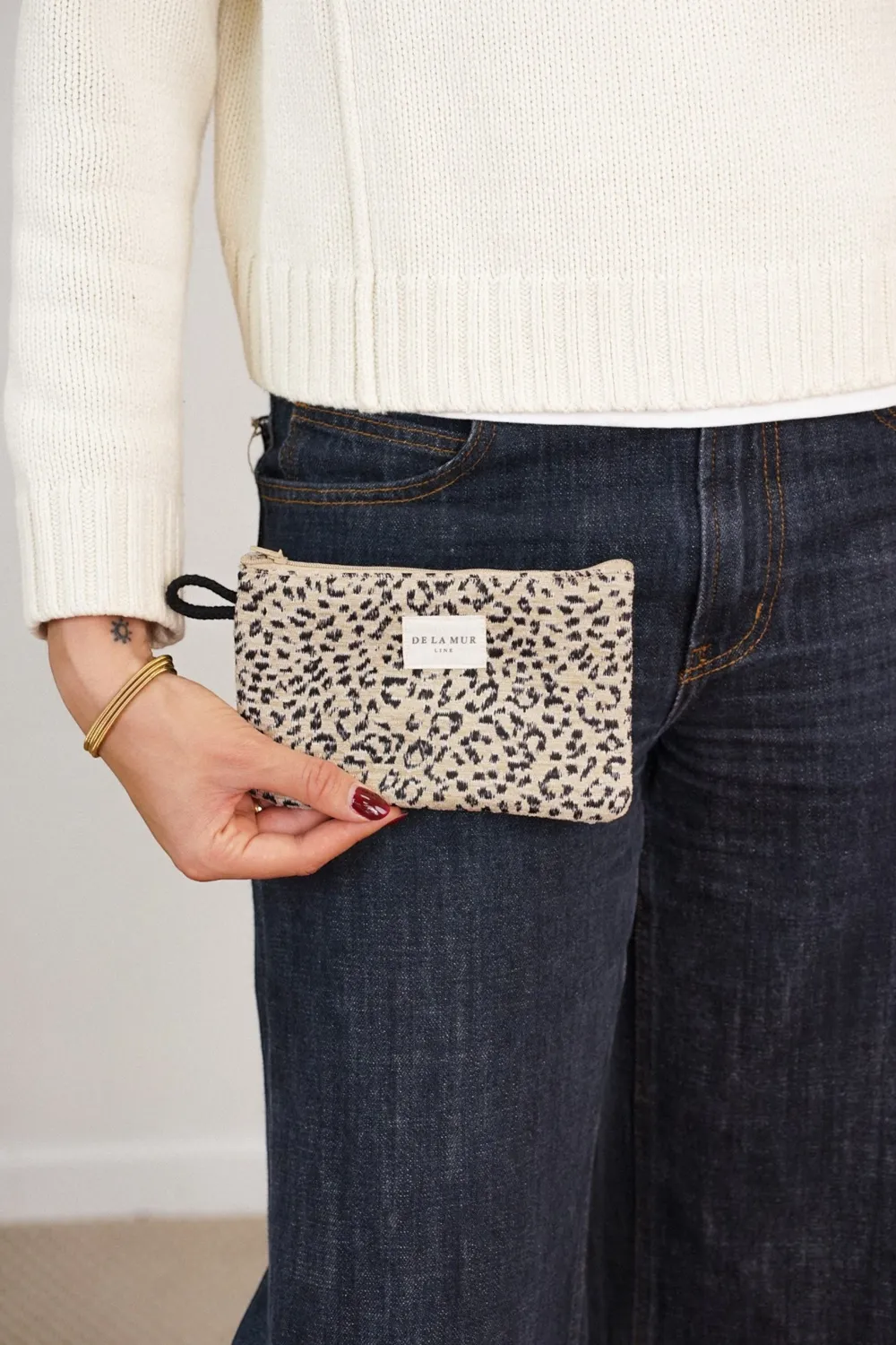 De La Mur Koto Mini Neceser toalettmappe leopard