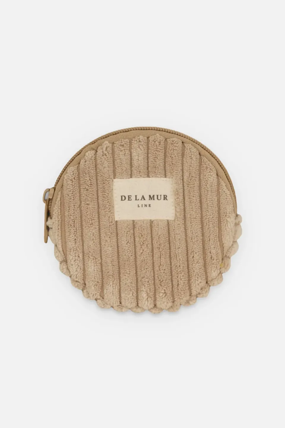 De La Mur Moka Monedero rund myntpung 10,5 cm beige