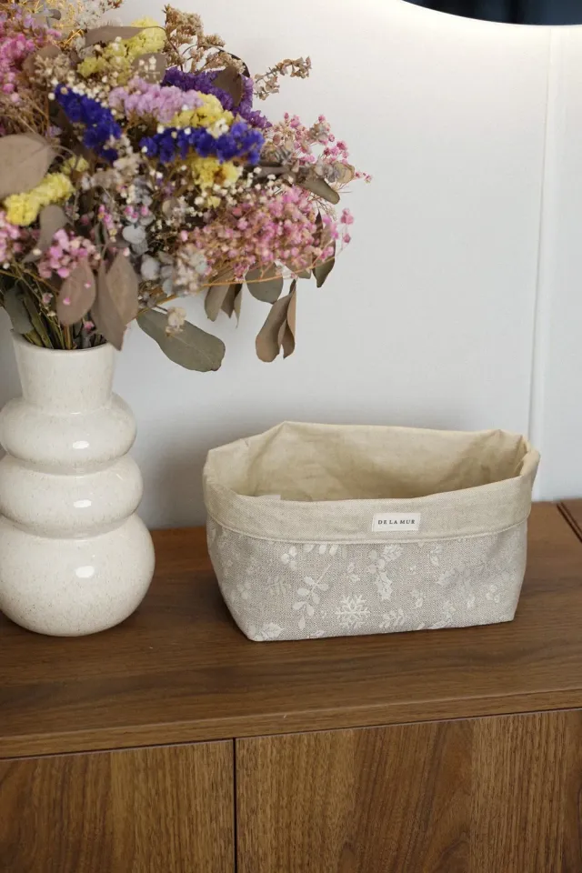 De La Mur Buxo kurv 14x21x12 cm blomstret