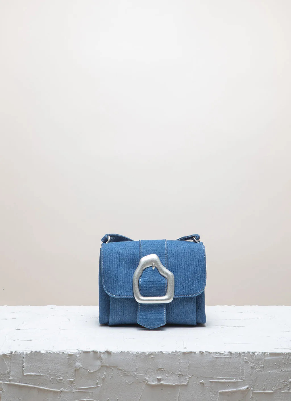 Calajade Nami Mini skulderveske blue jeans denim