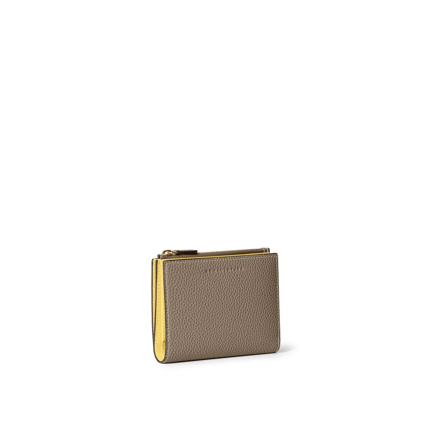 Bonaventura Bi-fold Slim lommebok Etoupe krympeskinn