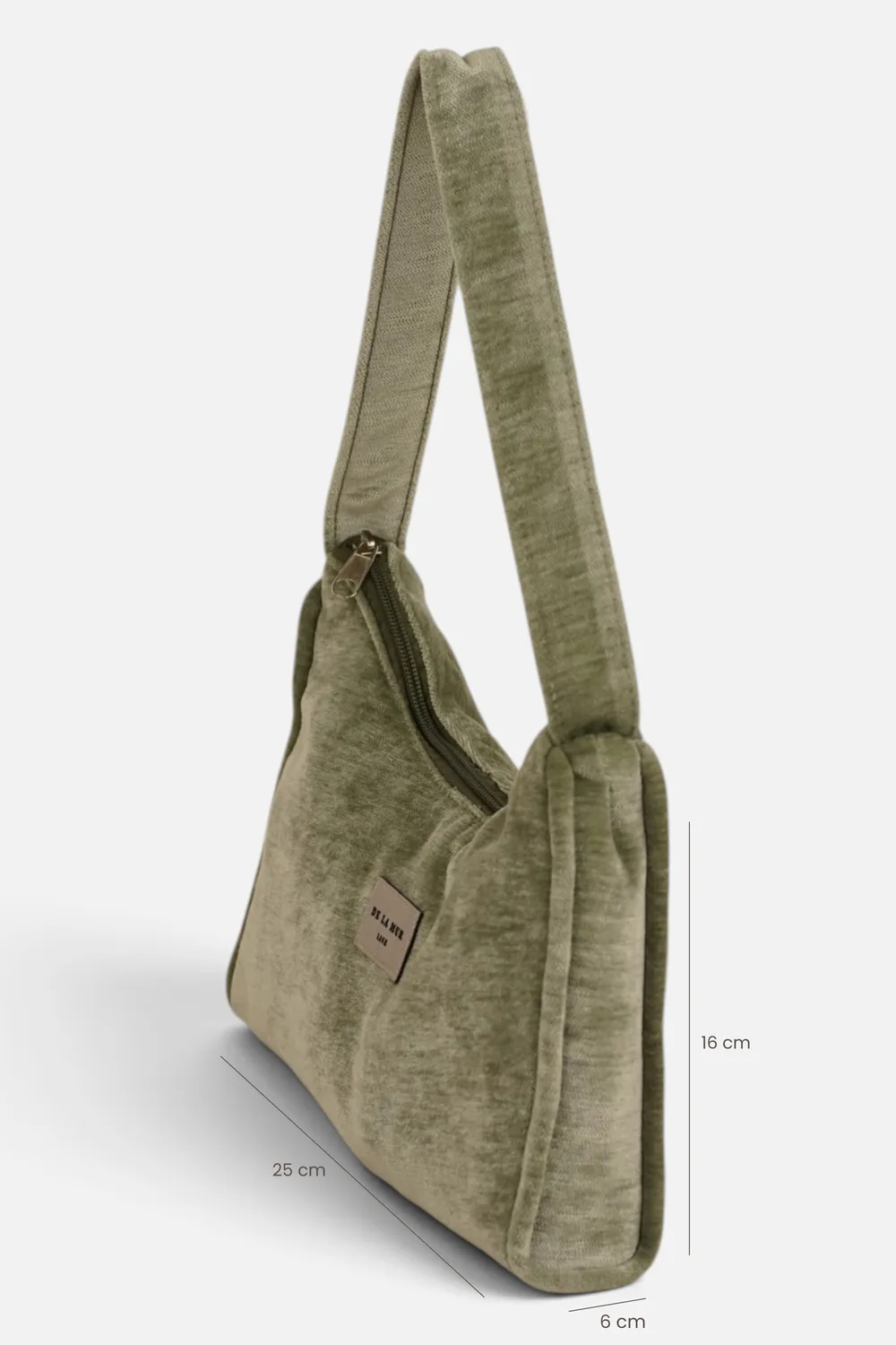 De La Mur Fiesta selskapsveske mint fløyel 25 cm