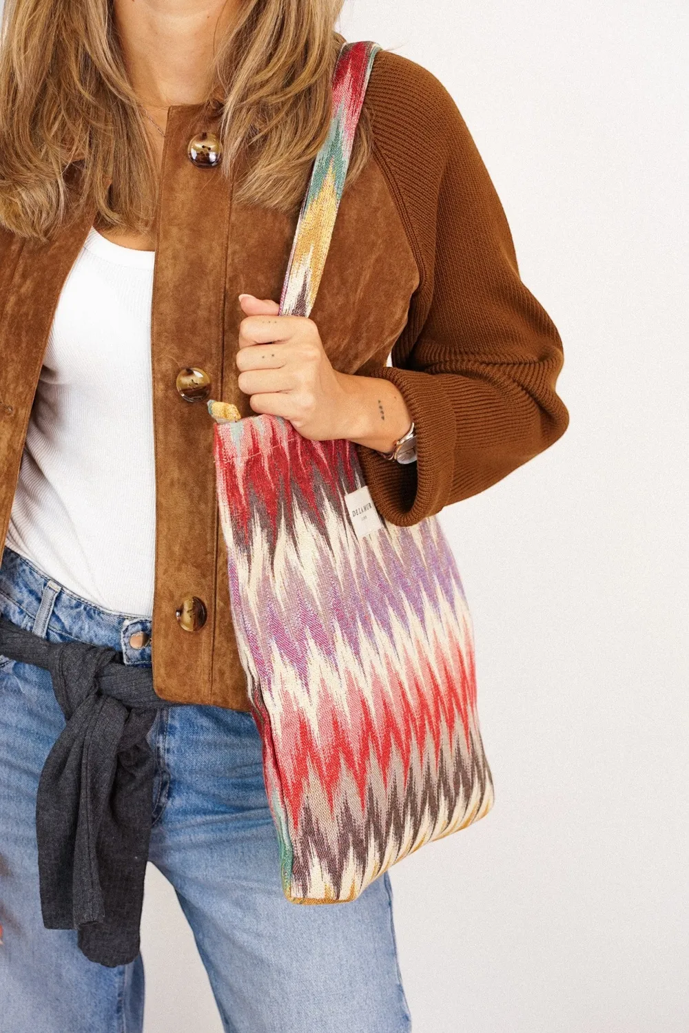 De La Mur Guana liten totebag 35 cm flerfarget