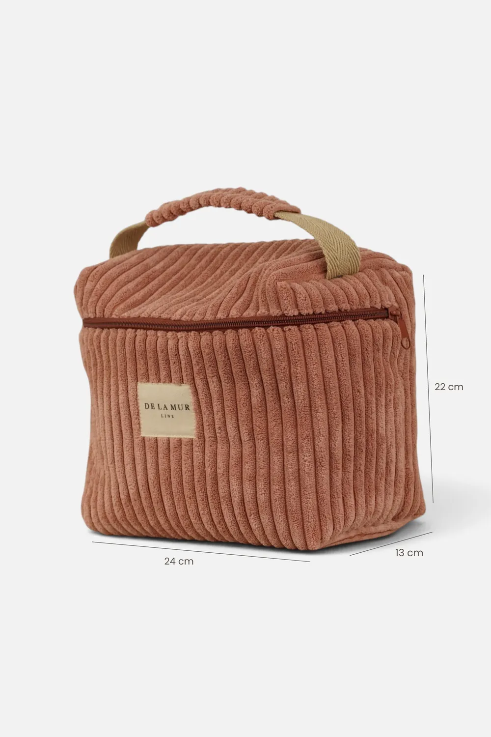 De La Mur Crepe toalettmappe rosa 24x22x13