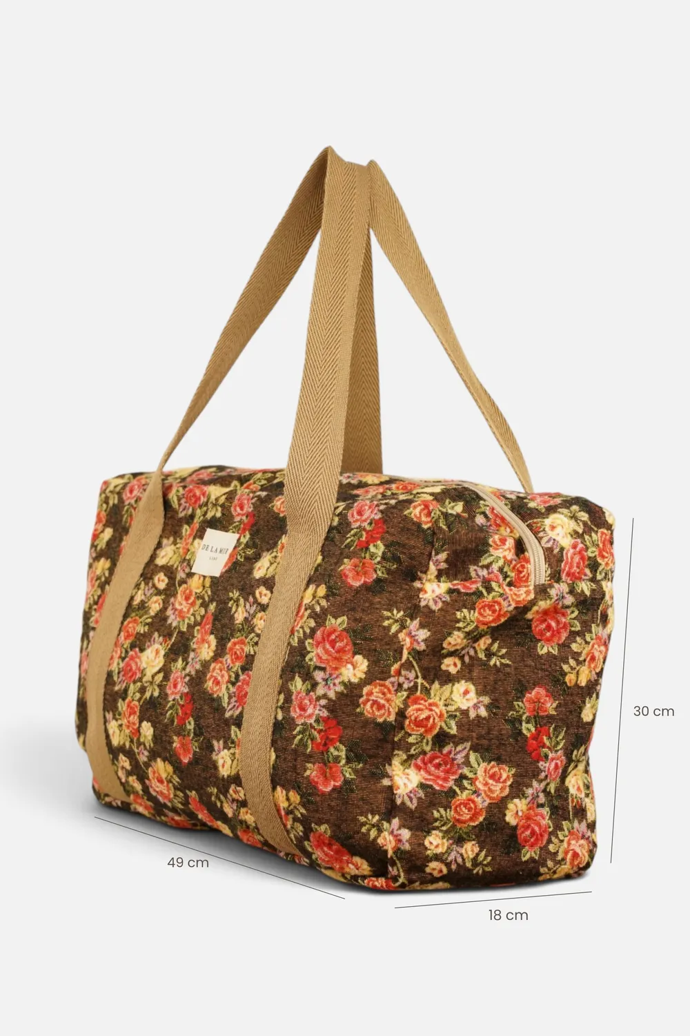 De La Mur Pepi Sport treningsbag brun blomstret