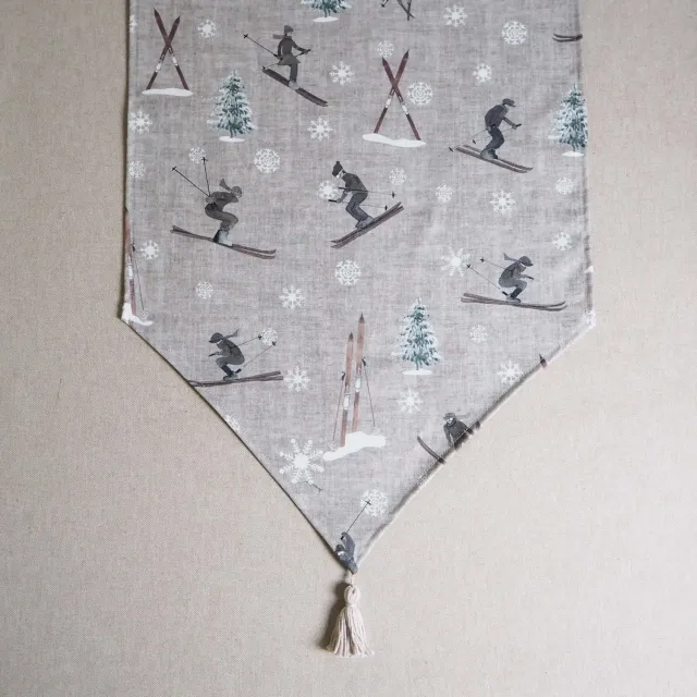 De La Mur Ski bordløper beige 42x165 cm