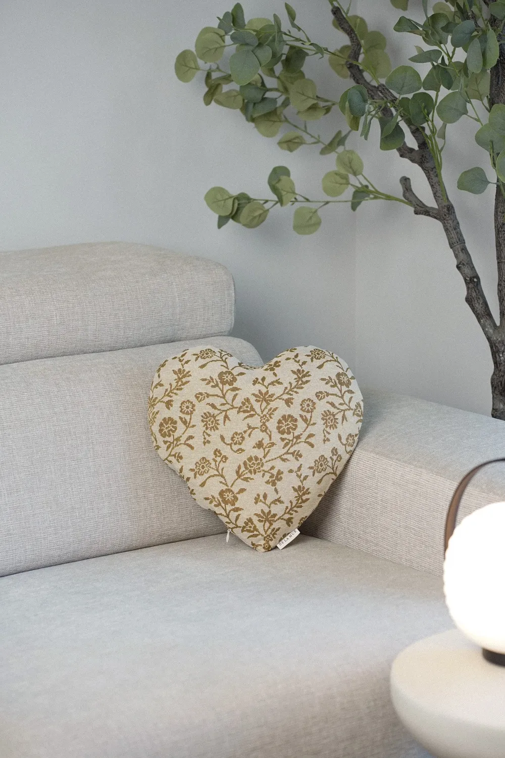De La Mur Lem Corazón hjertepute 33 cm blomstret
