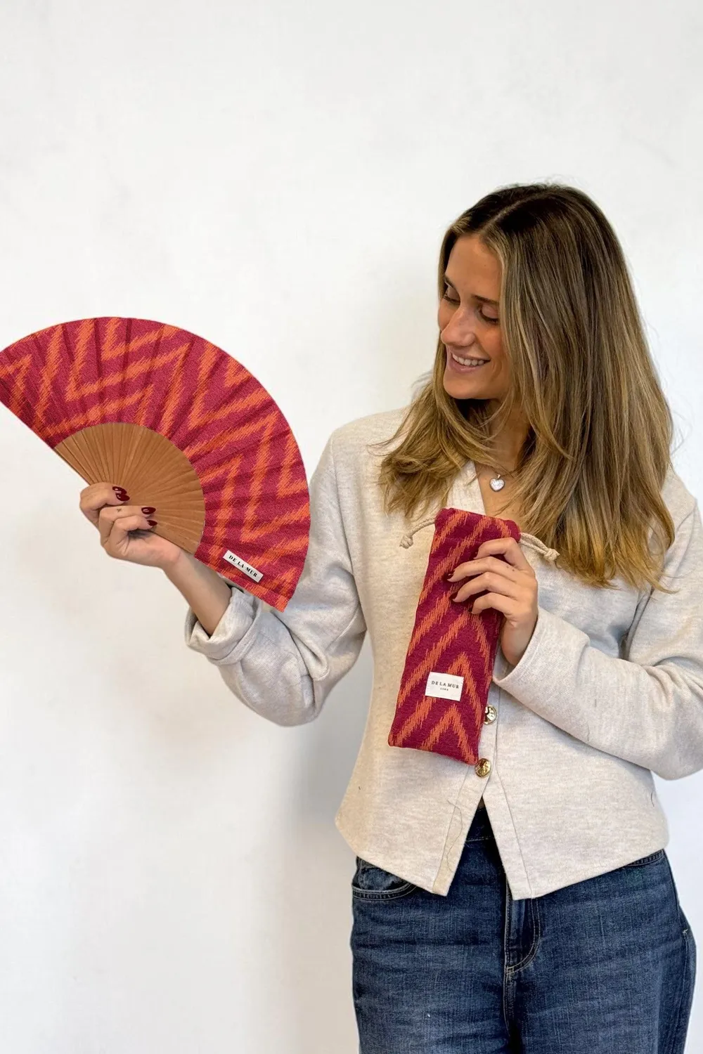 De La Mur Fuego vifte med etui rosa