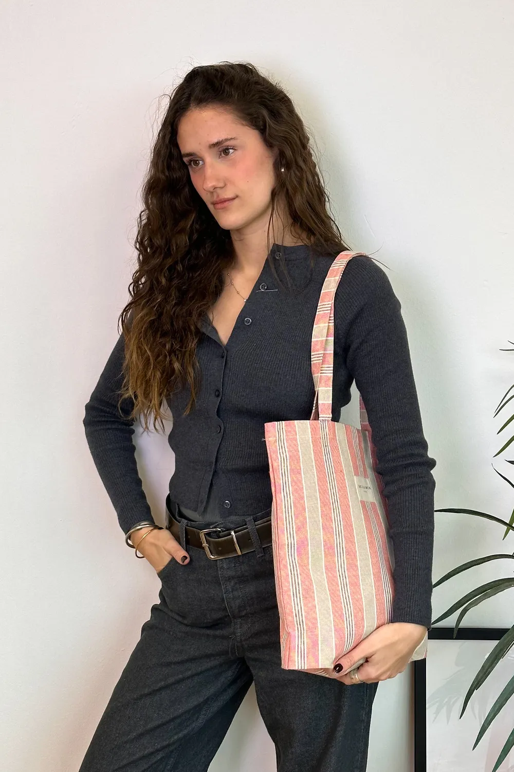 De La Mur Rane Pequeña totebag korall stripet