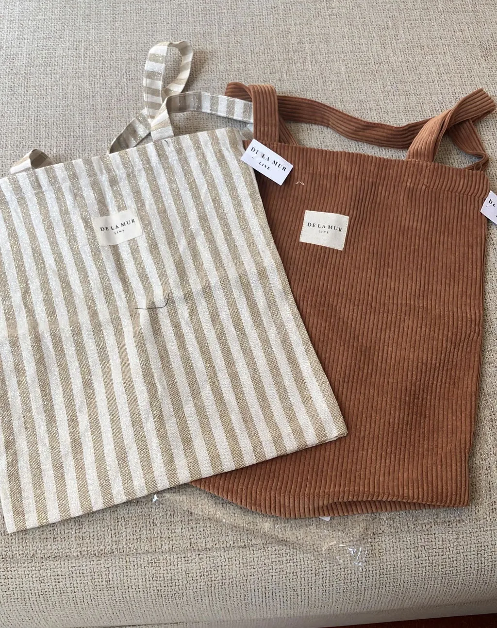 De La Mur Barro totebag kordfløyel terrakotta