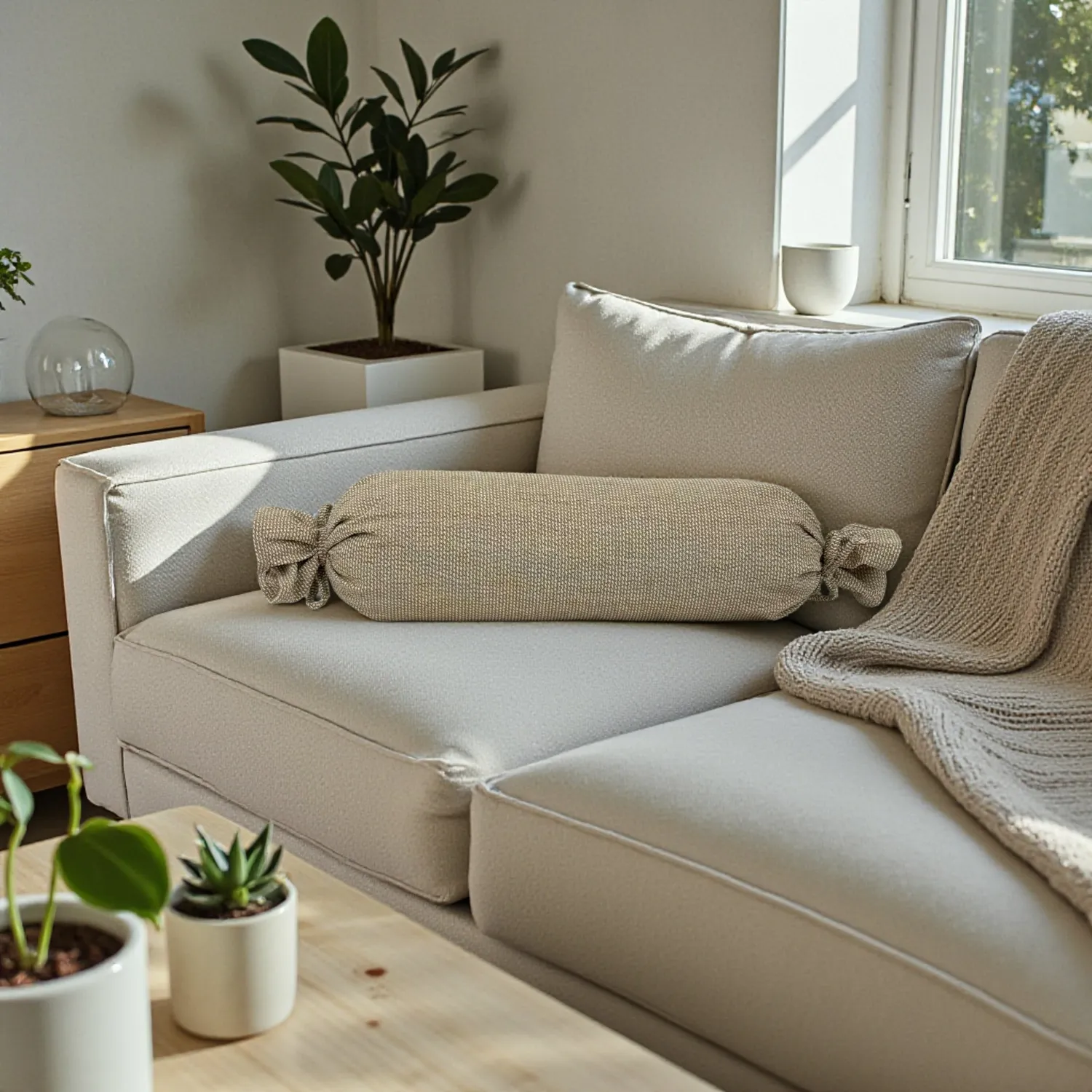 De La Mur Caramelo pute 50 cm beige rød
