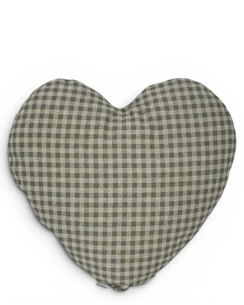 De La Mur Corazón Beri hjertepute blå vichy 33x33