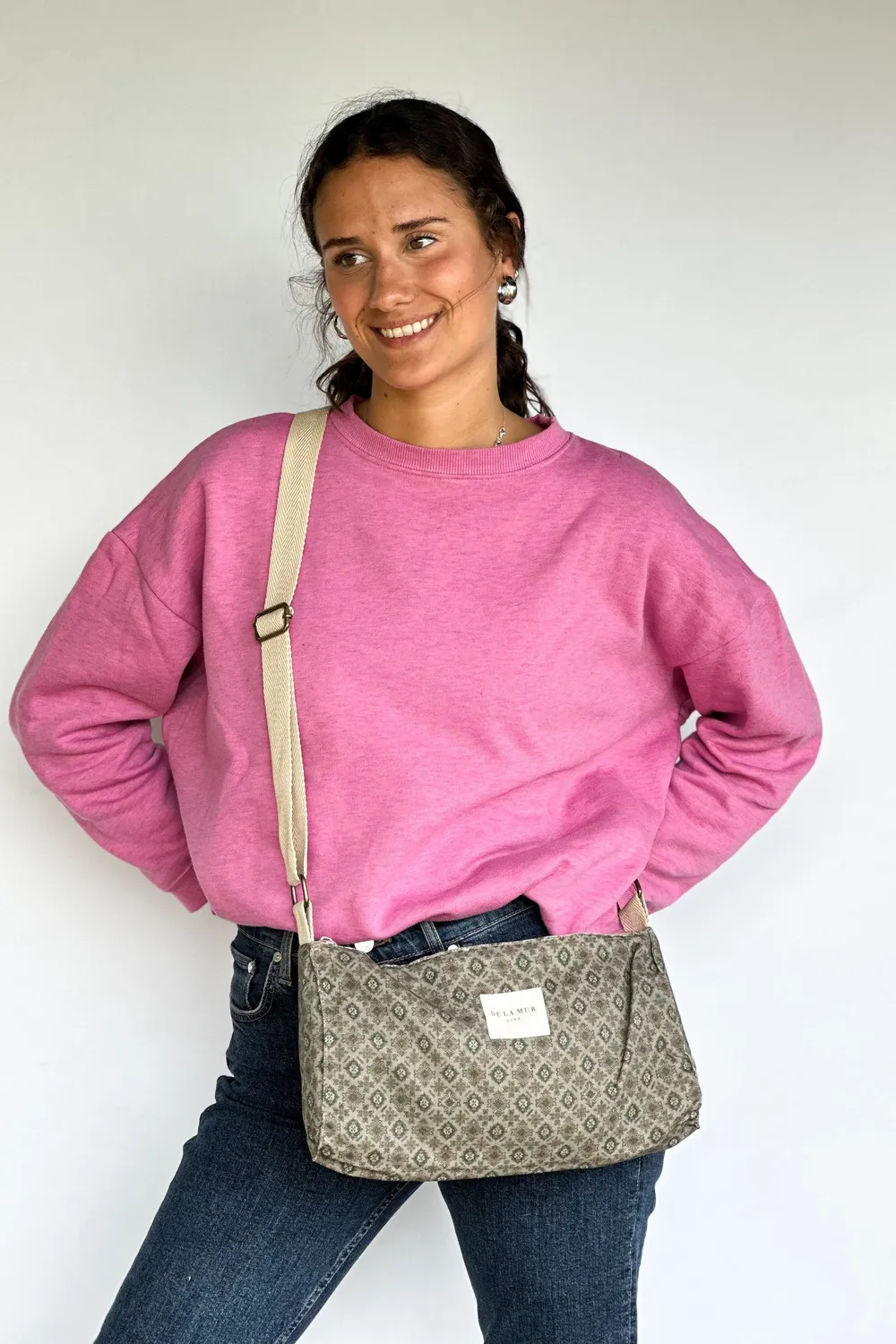 De La Mur Sol skulderveske liten grønn crossbody