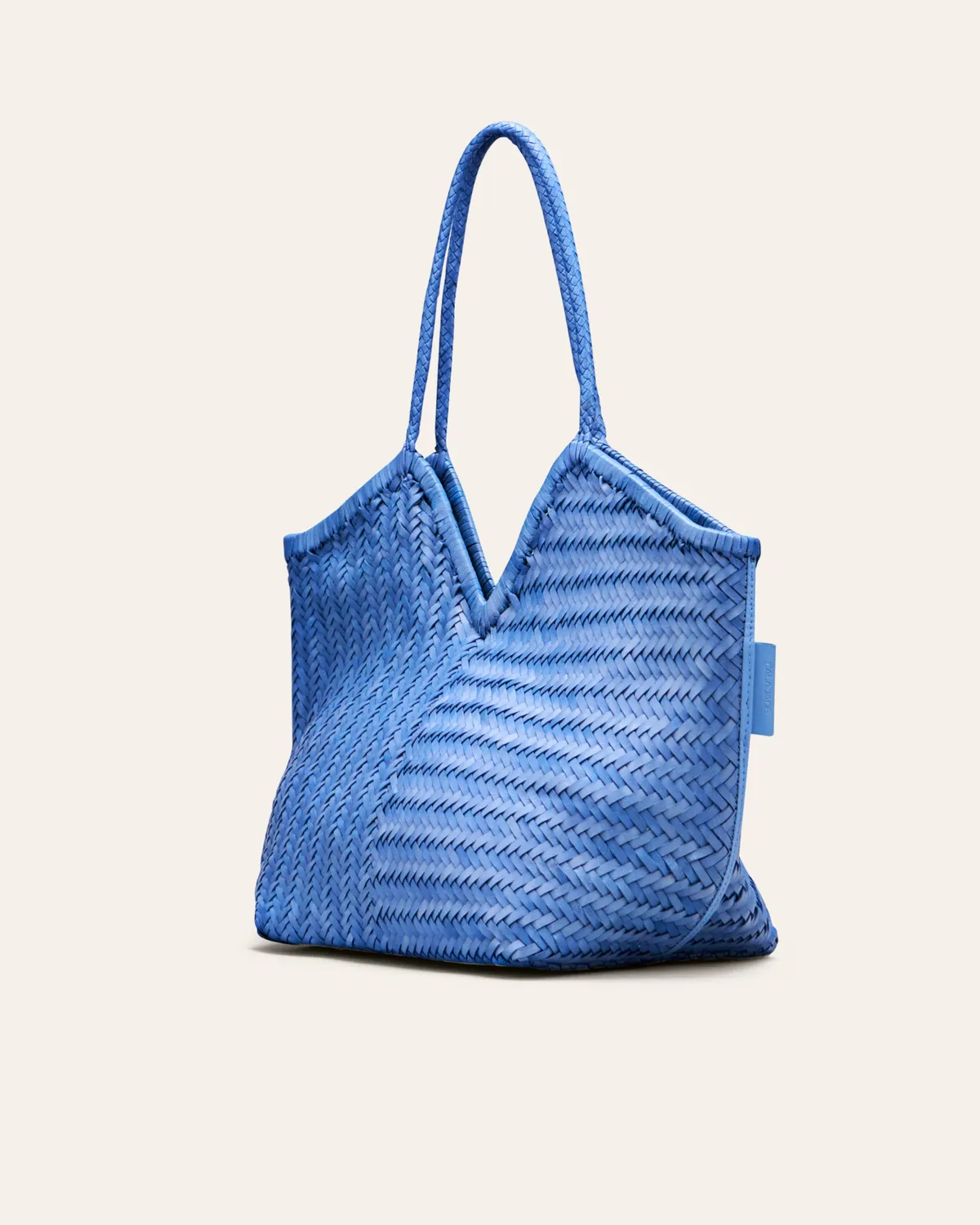 Calajade Humi toteveske Allure Blue flettet bøffelskinn