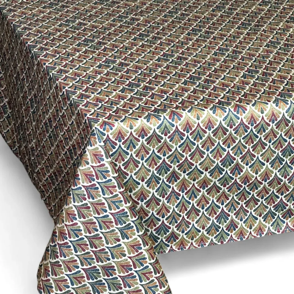 De La Mur Mira duk geometrisk grønn 150 cm