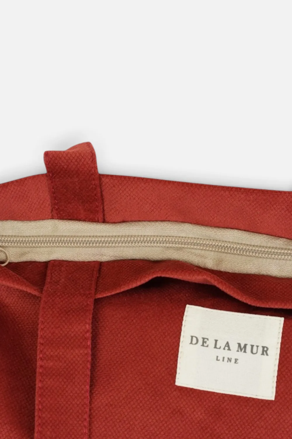 De La Mur Bore totebag 35x36x9 cm burgunder fløyel