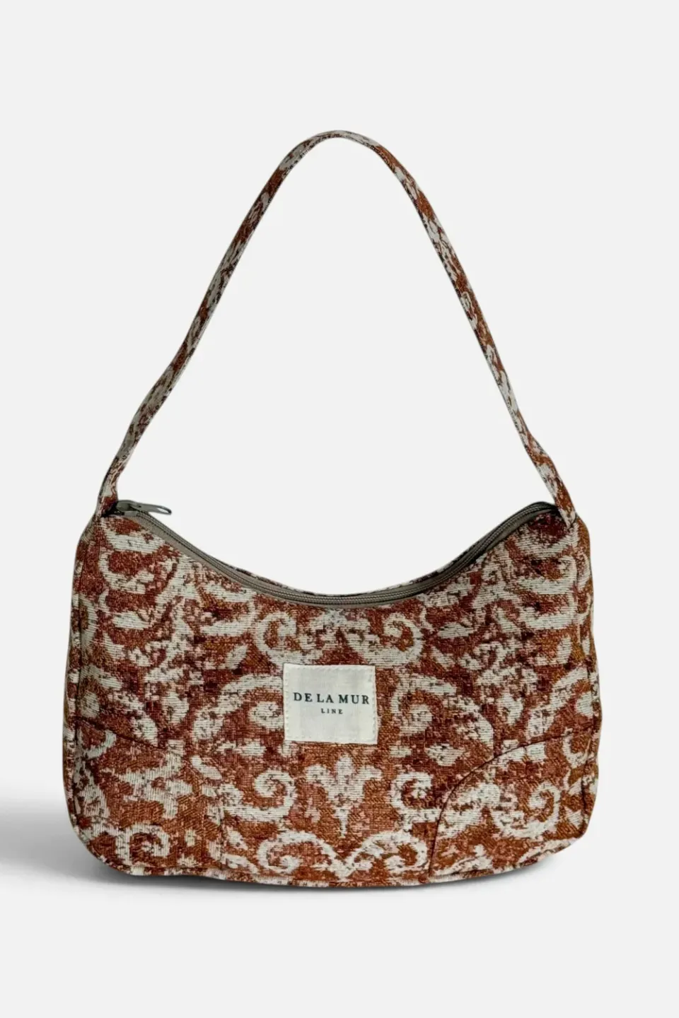De La Mur Mosti skulderveske terrakotta jacquard