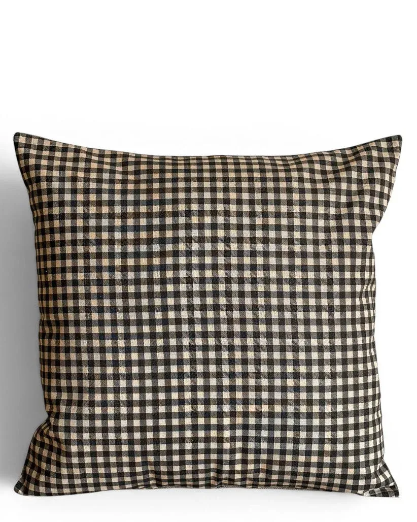 De La Mur Bat putetrekk rutete beige svart