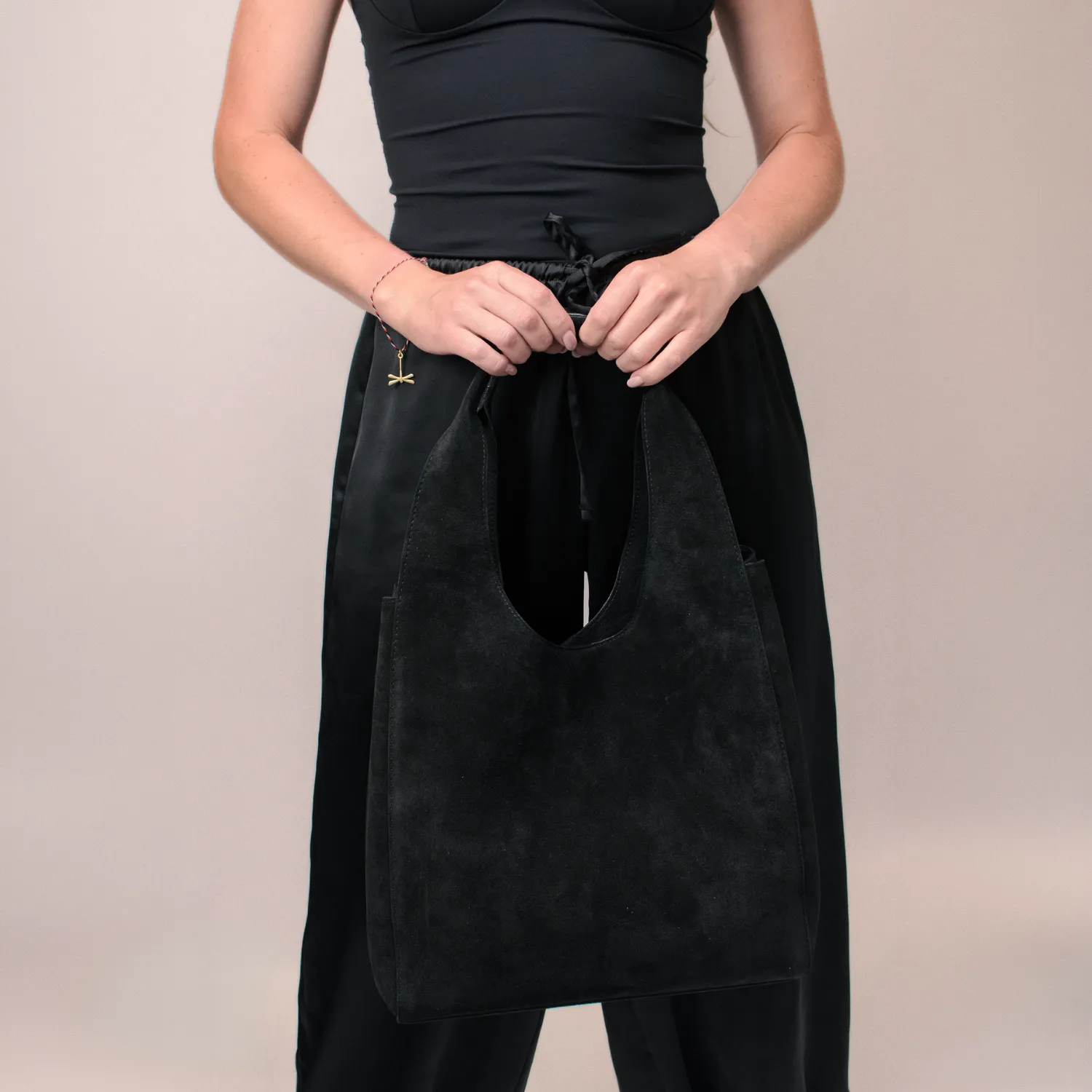 Latalia Salerno XL shopper svart mocka
