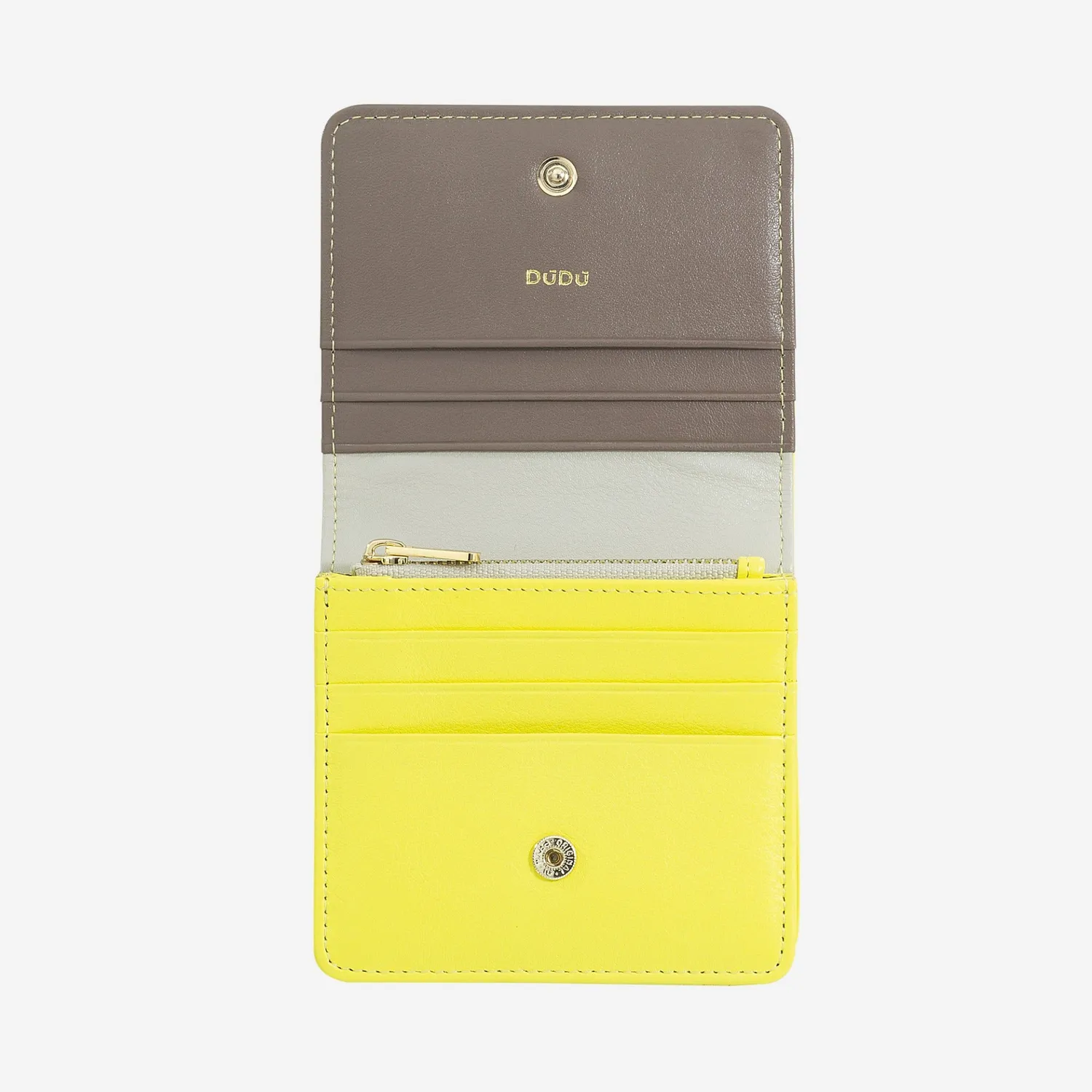 DuDubags Flores lommebok sitrusgul – smal skinn