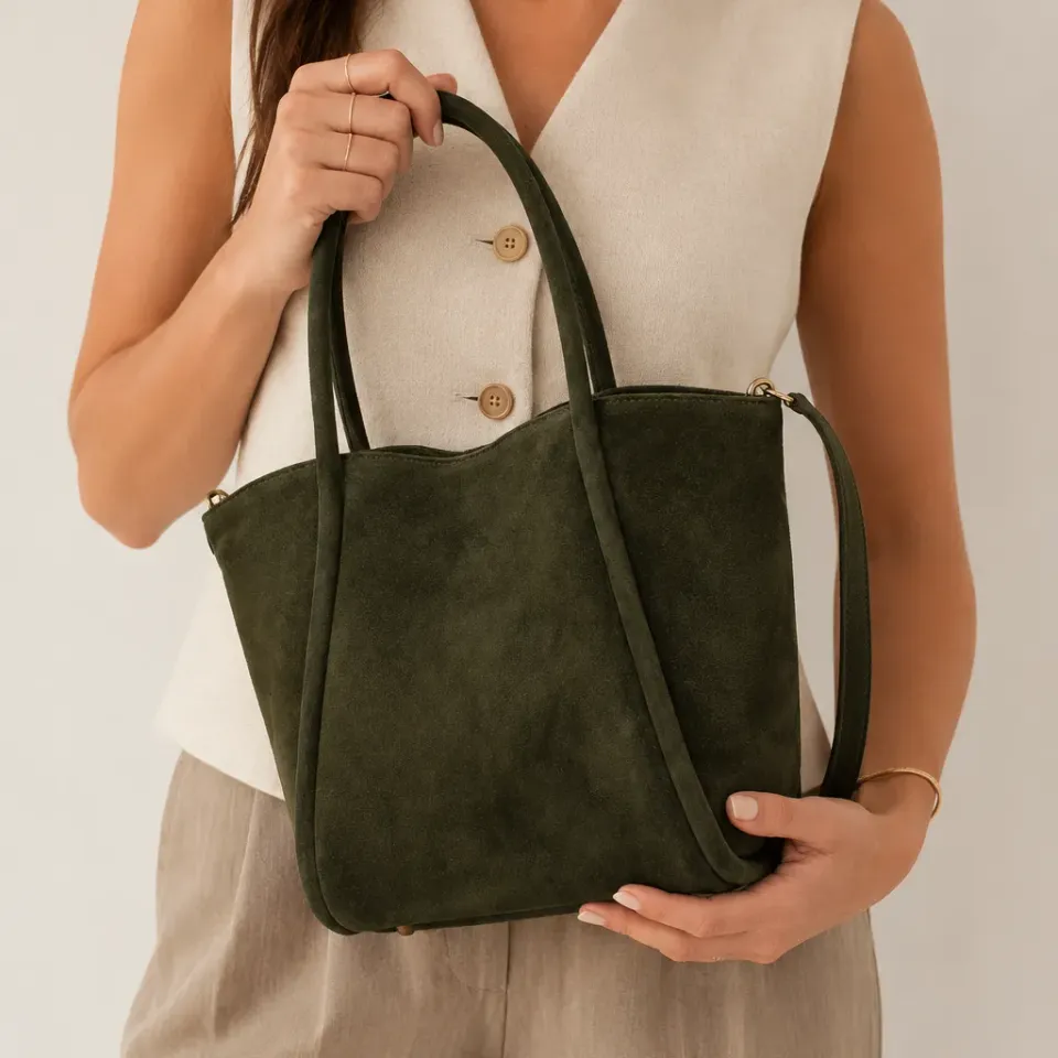 Latalia Florence M mockaveske khaki crossbody