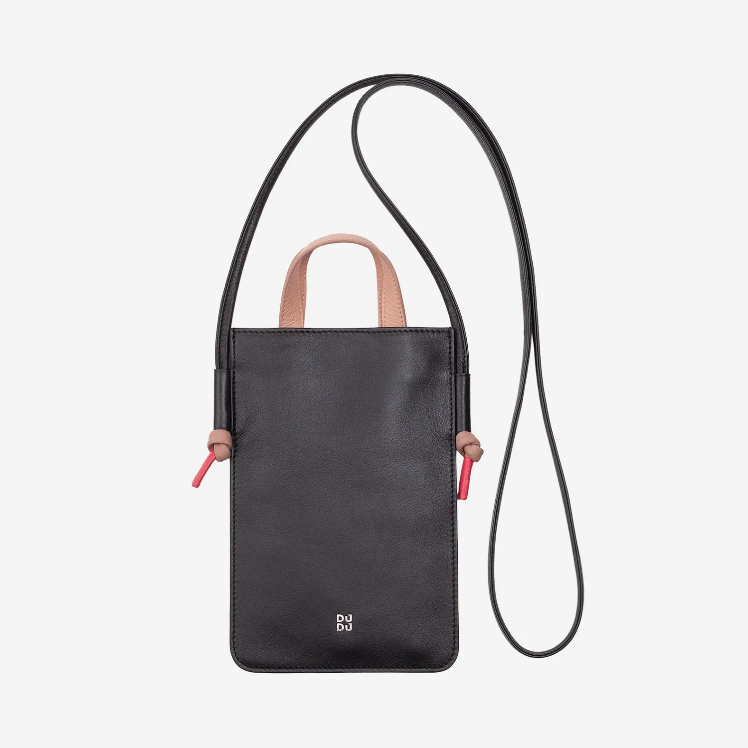 DuDubags Faro mobilveske deep purple ekte skinn