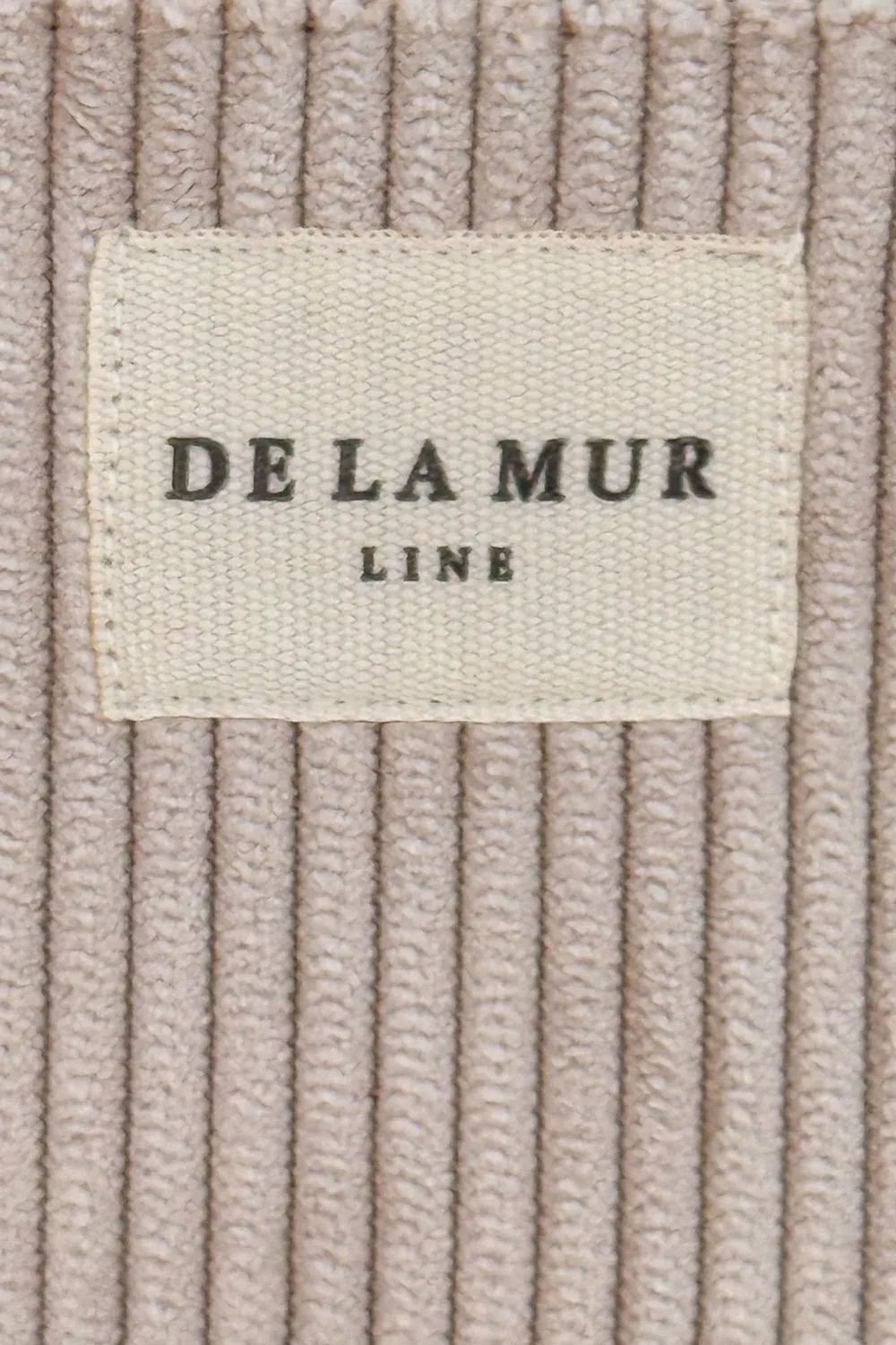 De La Mur Tofe brilleetui beige 17x8 cm kordfløyel