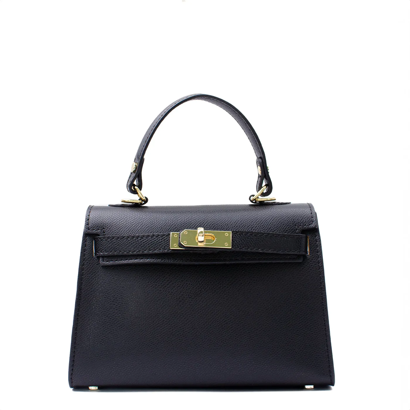 Latalia Trento Maxi skinnveske svart saffiano