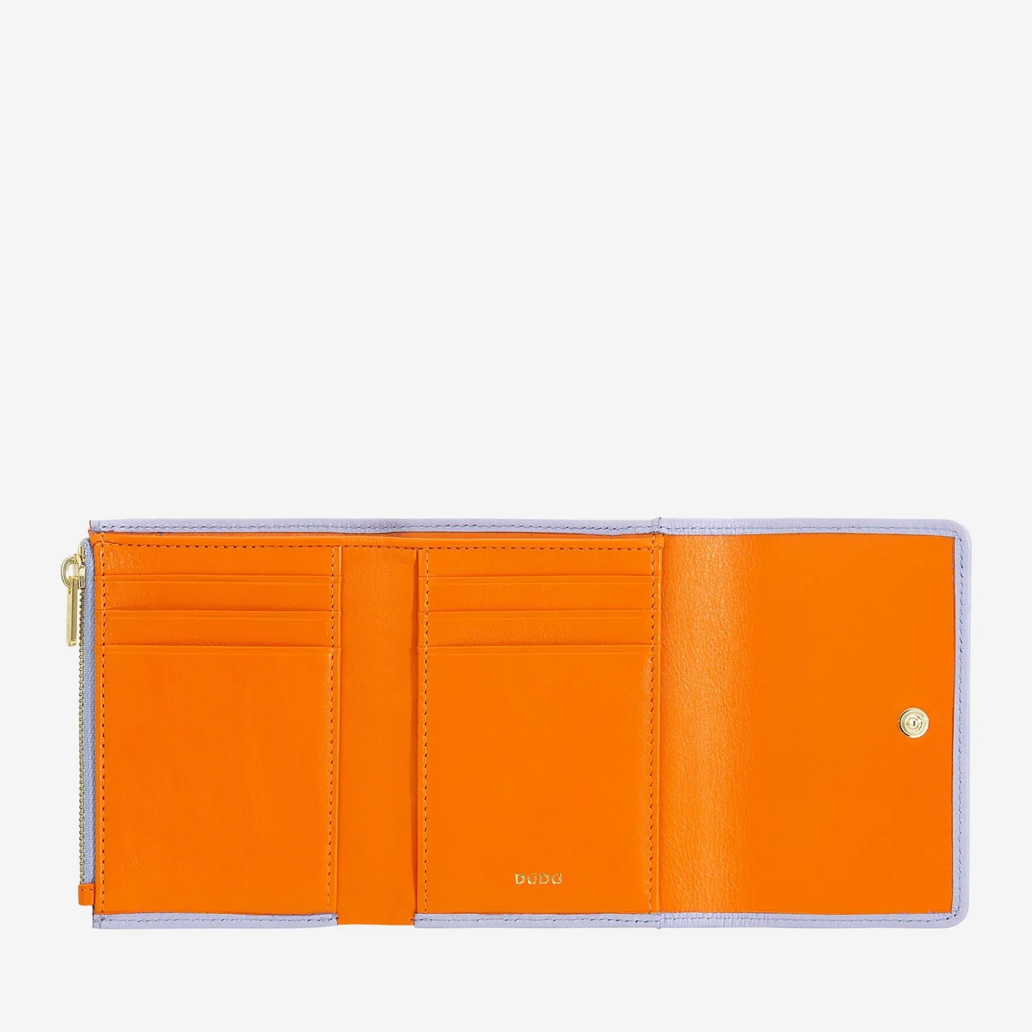 DuDubags Jerez lommebok dame lilla/oransje skinn