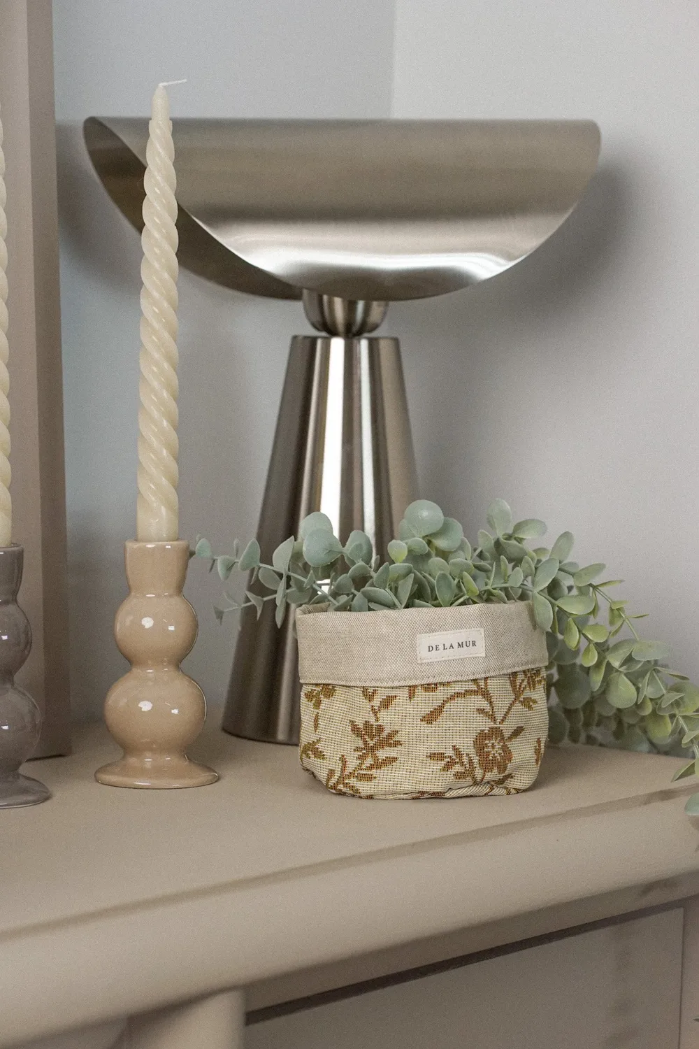 De La Mur Lem liten kurv 11,5 cm blomstret