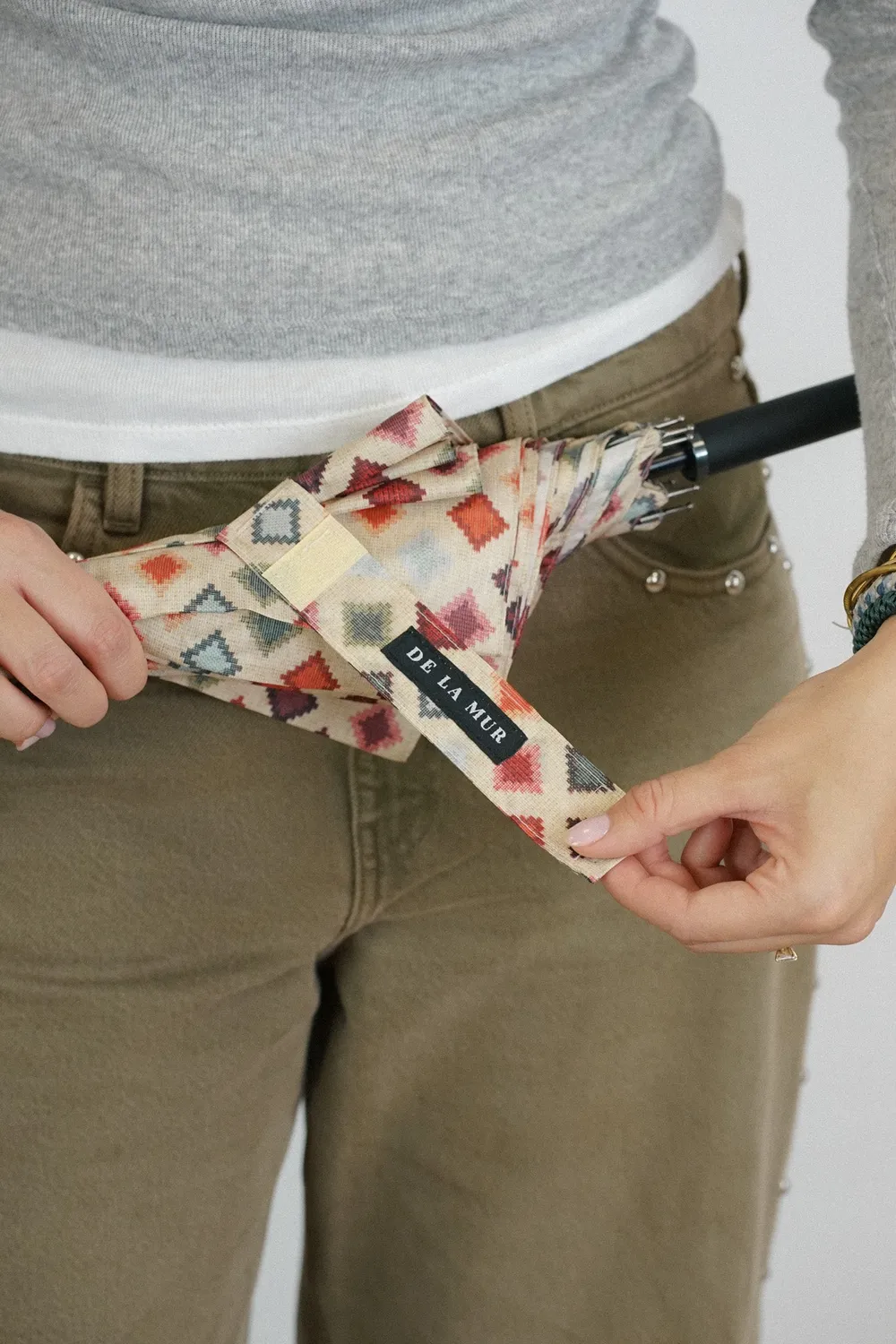 De La Mur Zag lang paraply automatisk 102 cm