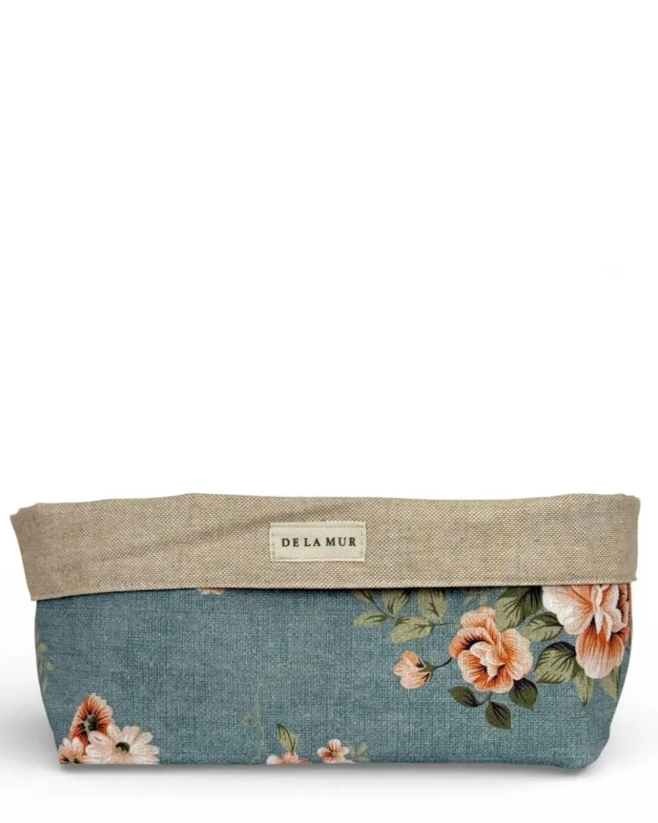 De La Mur Tivo kurv blå blomstret 14x21 cm