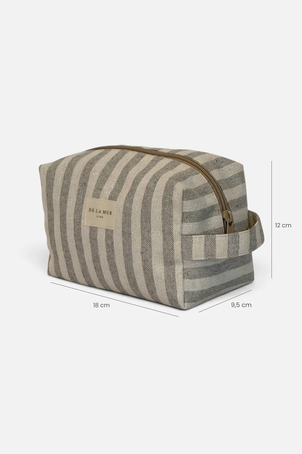 De La Mur Lugris toilettmappe 18 cm stripet lurex