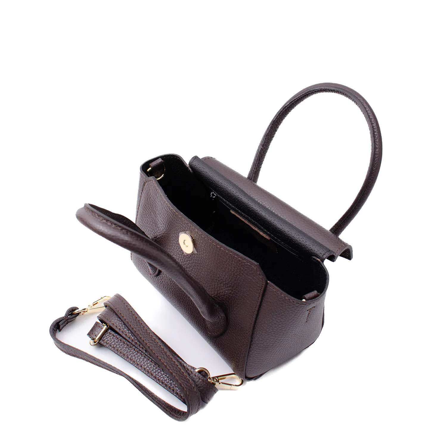 Latalia Bari skinnveske mørkebrun 28 cm