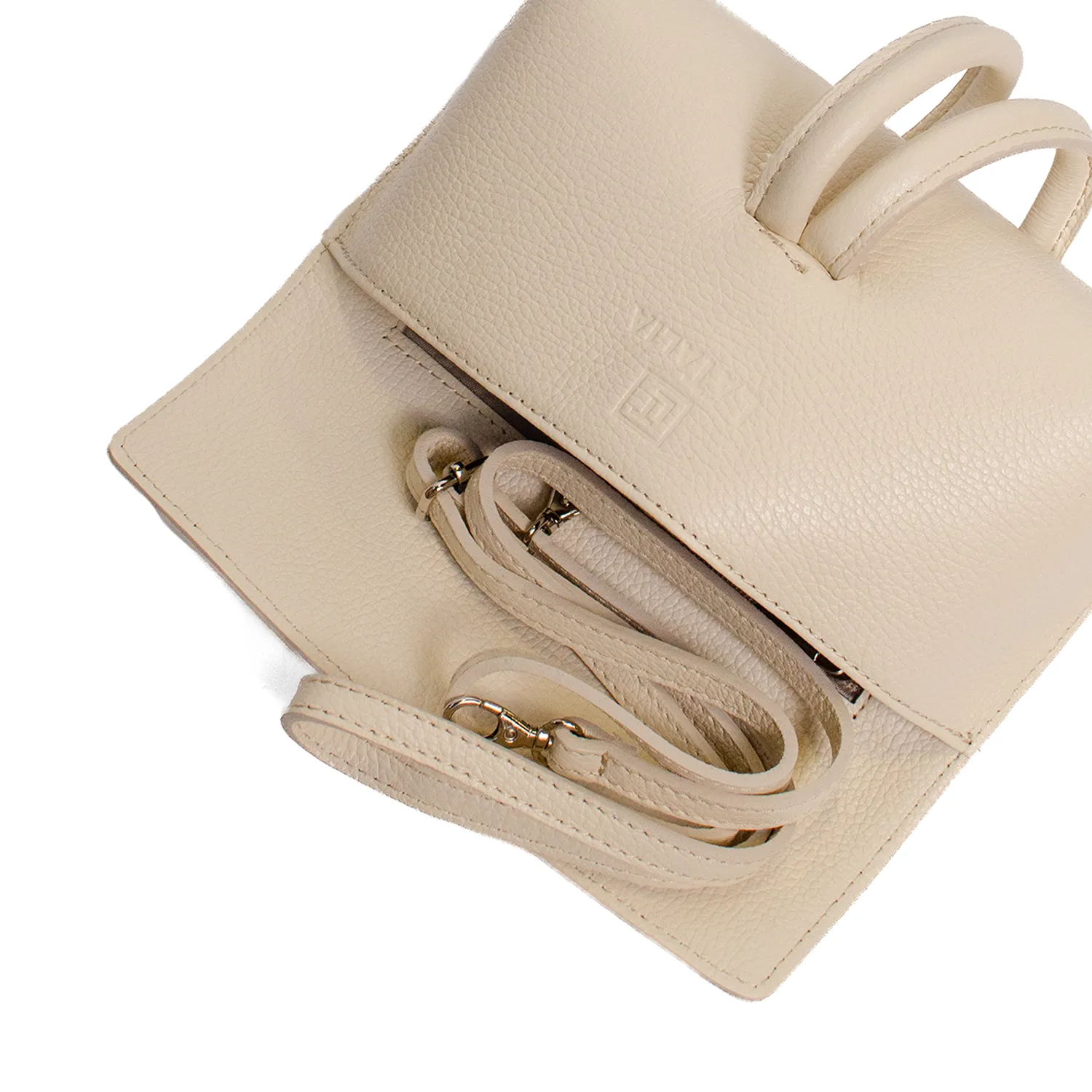 Latalia Barletta miniveske cream 23 cm skinn