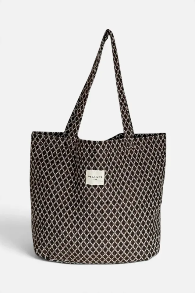 De La Mur Cobre stor shopper brun geometrisk