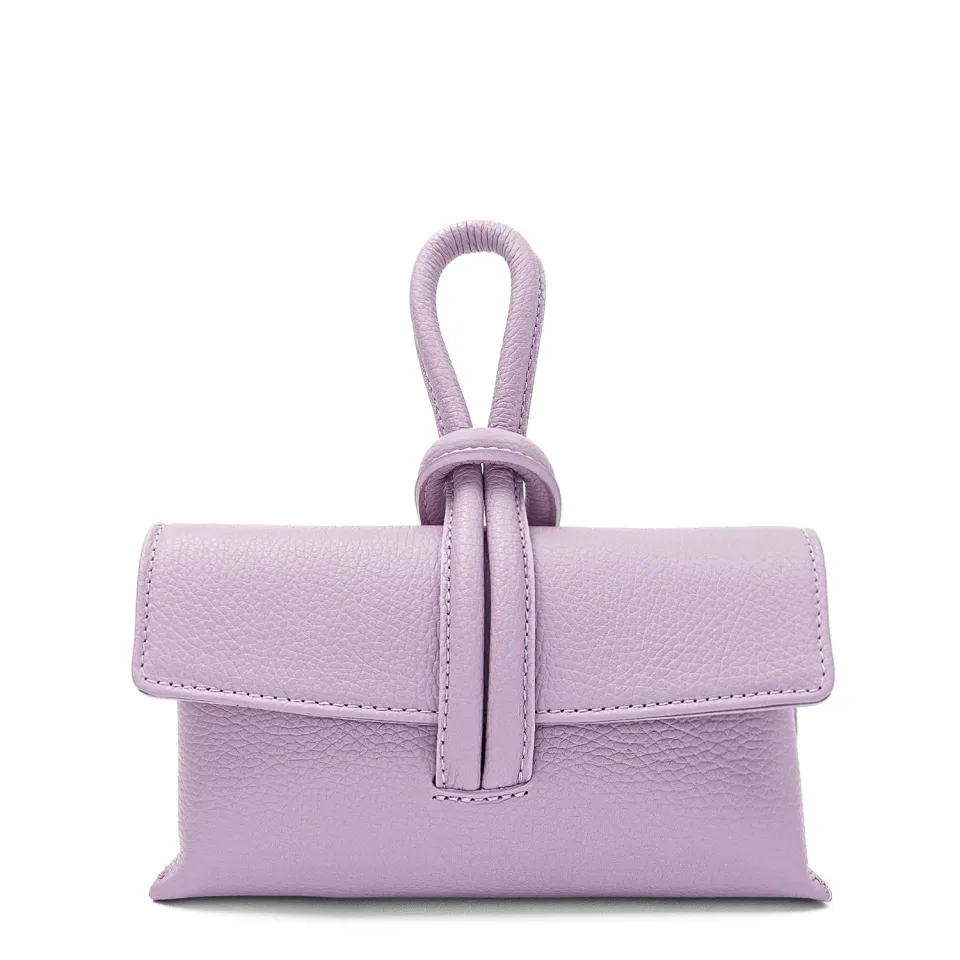 Latalia Barletta veske purple 23 cm ekte skinn