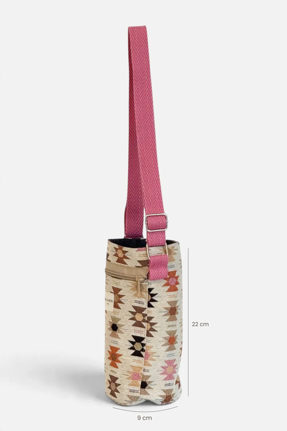 De La Mur Royal flaskeveske rosa 22x14 cm