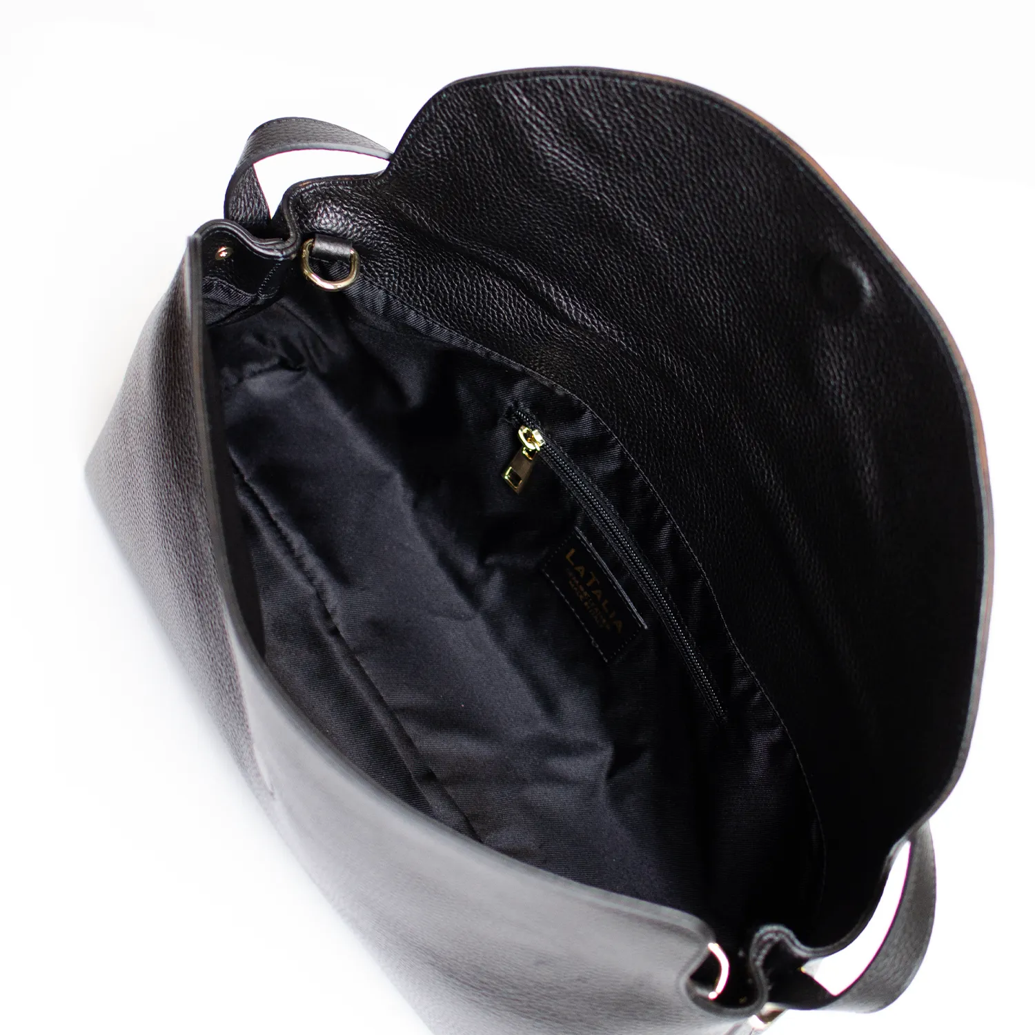 Latalia Torino skinnveske svart 38 cm