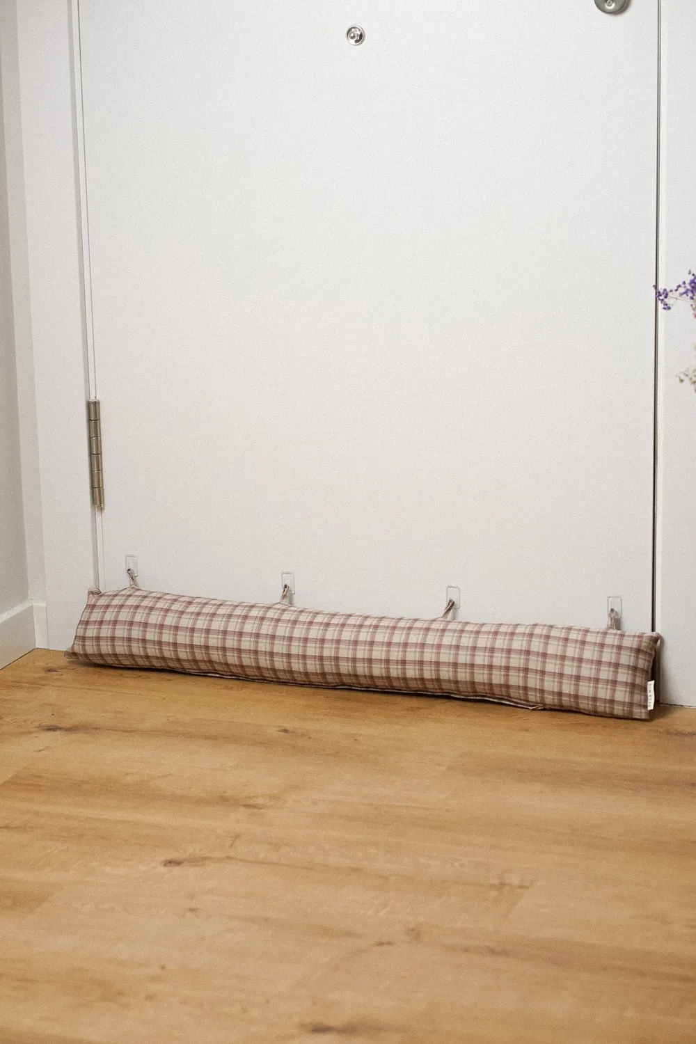 De La Mur Libe dørpølse 86x13 rutete rosa