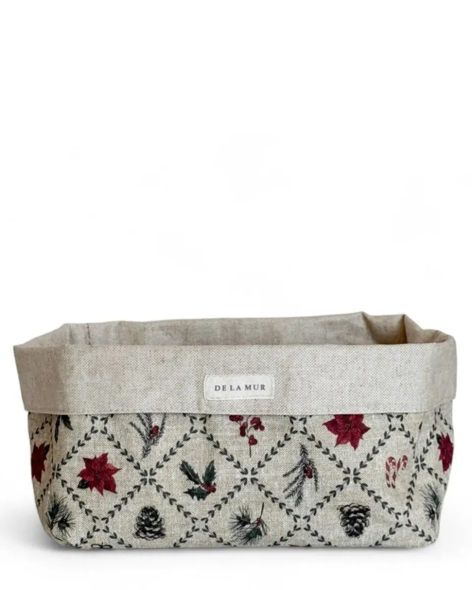 De La Mur Candle kurv stor jul 15x22x15 cm