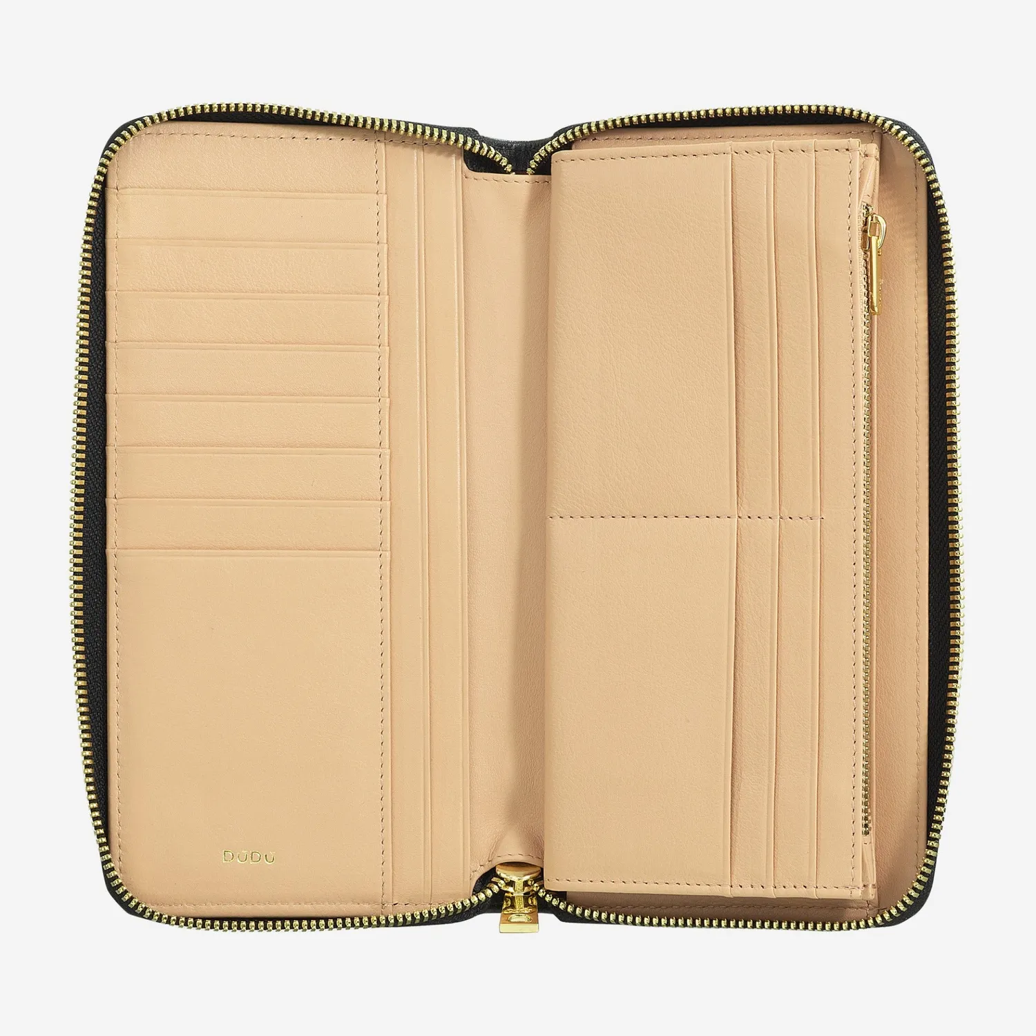 DuDubags Ustica lommebok svart/nude RFID