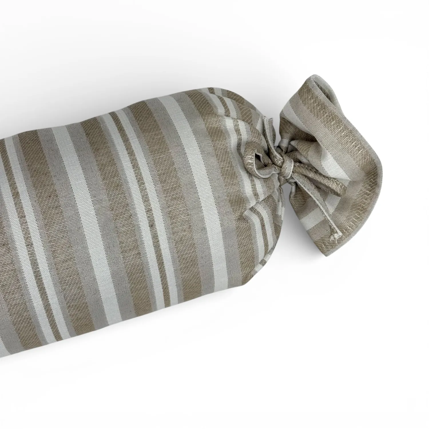 De La Mur Malik pute rund 50 cm stripet beige