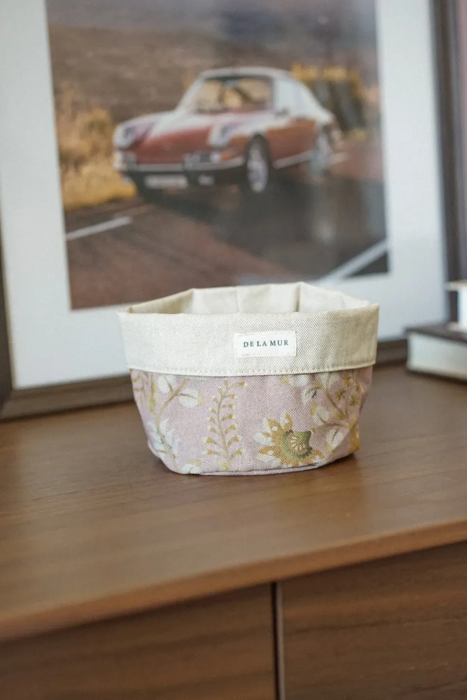 De La Mur Alba liten oppbevaringskurv blomstret