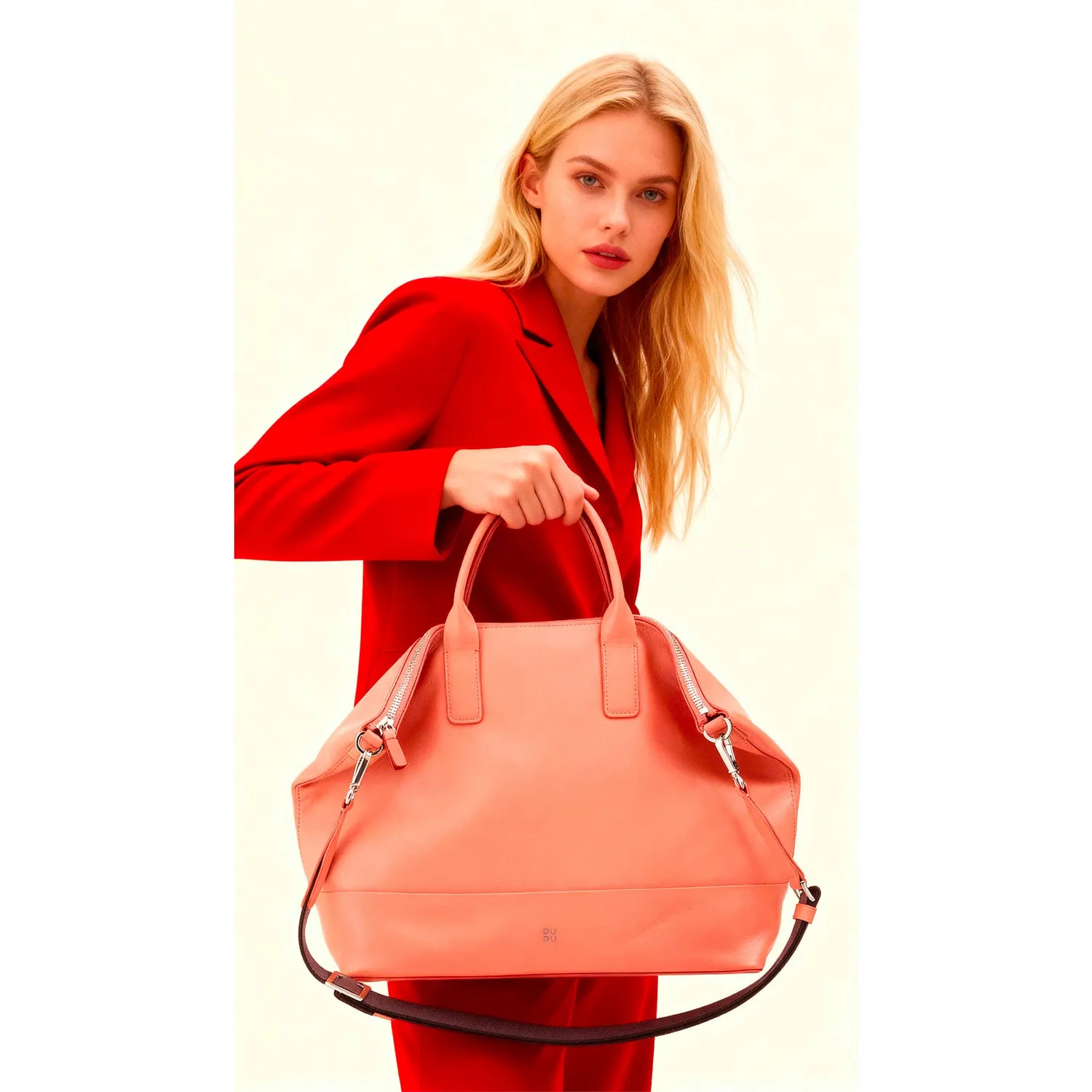 DuDubags Halmahera håndveske skinn murstein elegant