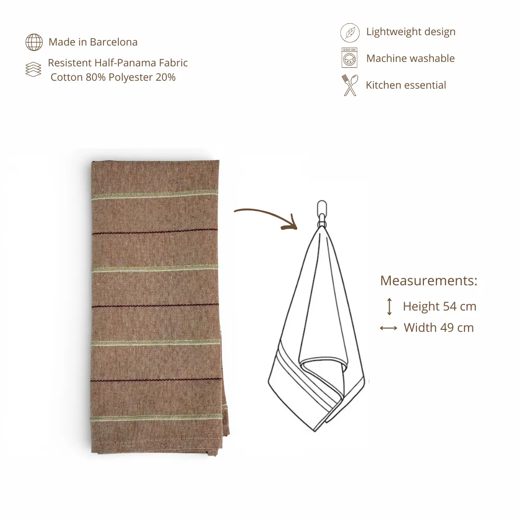 De La Mur Galea kjøkkenhåndkle rosa striper