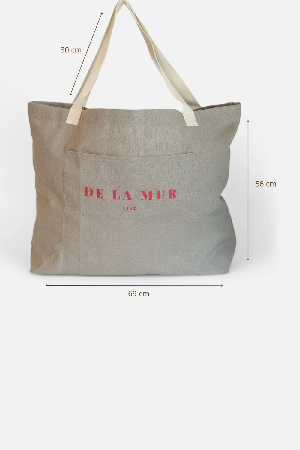 De La Mur Sand ekstra stor shopper sandfarget